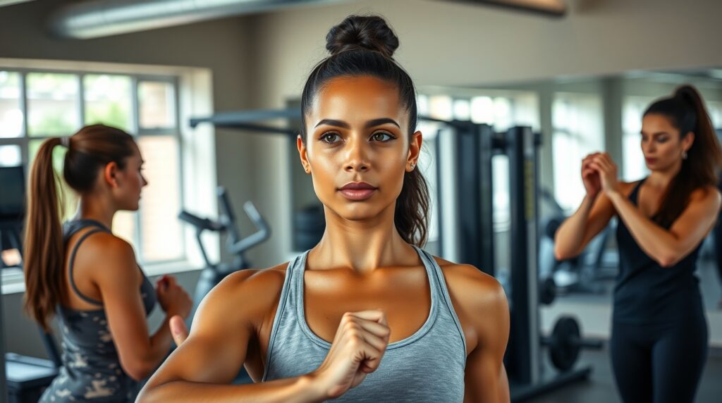 Flux_Schnell_Beginner_woman_with_a_determined_expression_and_m_3