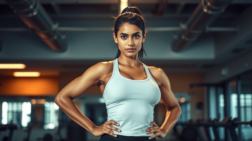 Flux_Schnell_Strong_confident_Indian_woman_with_a_determined_e_2